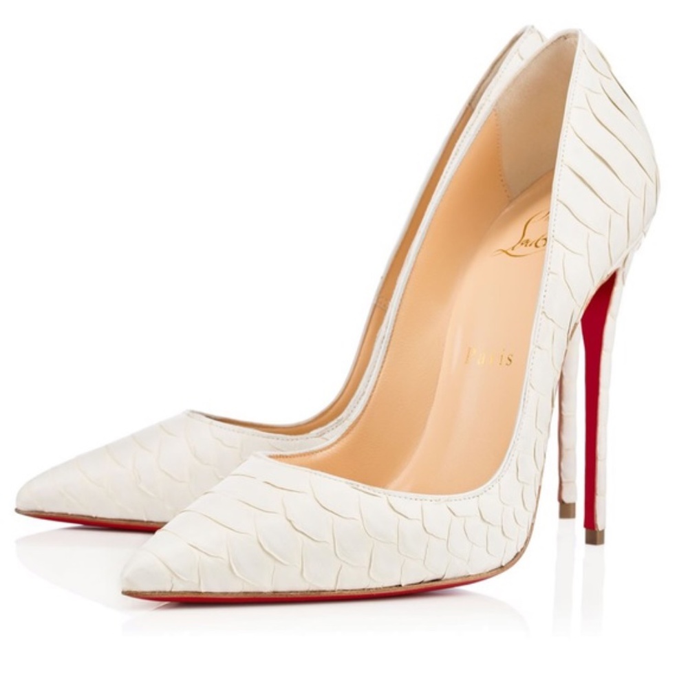 Crystal Python So Kate 120 Pumps 37.5 White